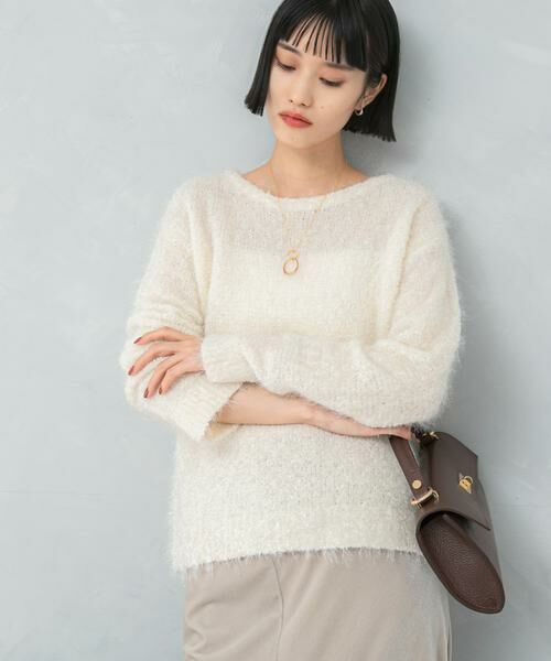 URBAN RESEARCH ROSSO / アーバンリサーチ ロッソ ニット・セーター | ラメシャギーニットプルオーバー | 詳細14