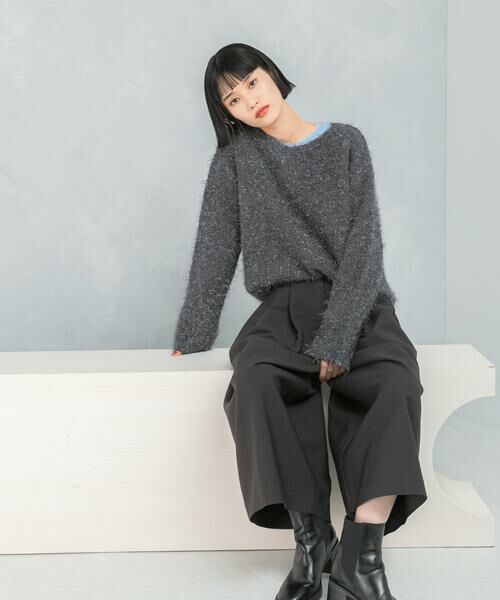 URBAN RESEARCH ROSSO / アーバンリサーチ ロッソ ニット・セーター | ラメシャギーニットプルオーバー | 詳細21