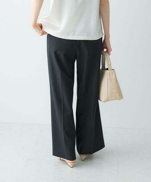 URBAN RESEARCH ROSSO / アーバンリサーチ ロッソ その他パンツ | ウール混防シワハイウエストワイドスラックス | 詳細11
