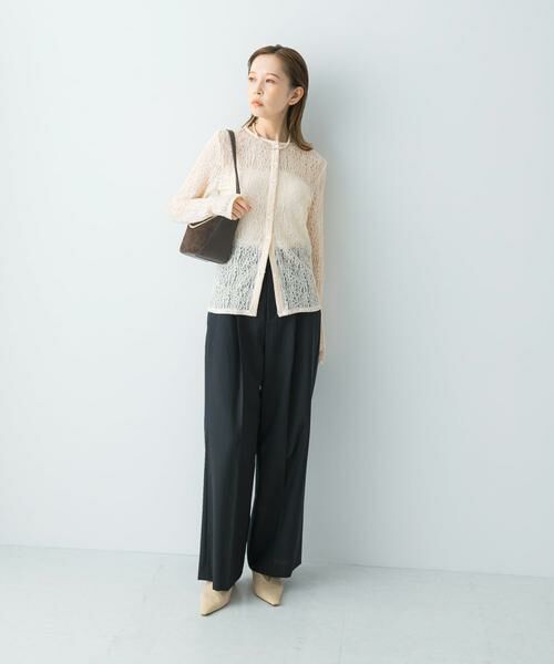 URBAN RESEARCH ROSSO / アーバンリサーチ ロッソ その他パンツ | ウール混防シワハイウエストワイドスラックス | 詳細13