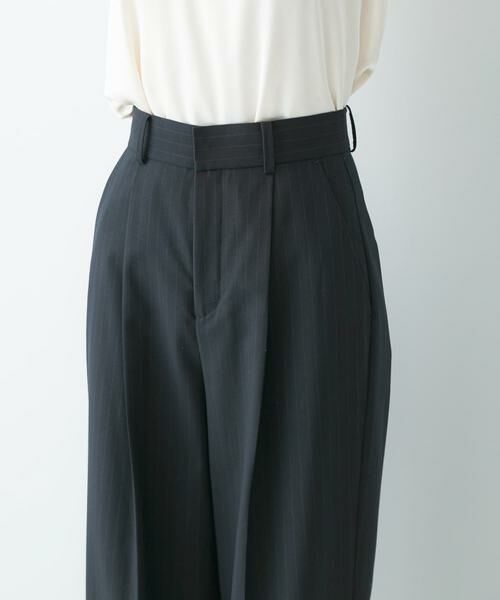 URBAN RESEARCH ROSSO / アーバンリサーチ ロッソ その他パンツ | ウール混防シワハイウエストワイドスラックス | 詳細4