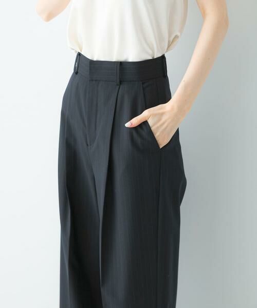 URBAN RESEARCH ROSSO / アーバンリサーチ ロッソ その他パンツ | ウール混防シワハイウエストワイドスラックス | 詳細5