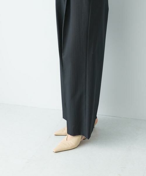 URBAN RESEARCH ROSSO / アーバンリサーチ ロッソ その他パンツ | ウール混防シワハイウエストワイドスラックス | 詳細8