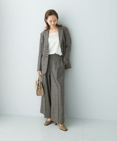 URBAN RESEARCH ROSSO / アーバンリサーチ ロッソ その他パンツ | チェックワイドスラックス | 詳細1