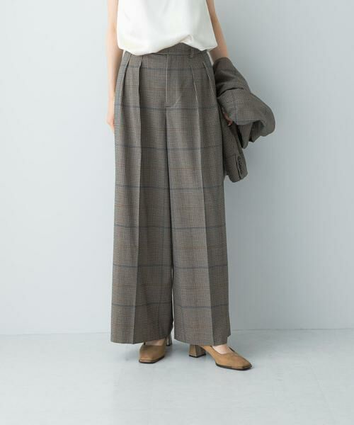 URBAN RESEARCH ROSSO / アーバンリサーチ ロッソ その他パンツ | チェックワイドスラックス | 詳細4