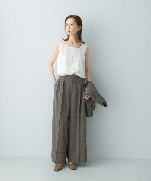 URBAN RESEARCH ROSSO / アーバンリサーチ ロッソ その他パンツ | チェックワイドスラックス | 詳細6