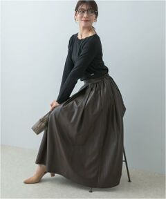 URBAN RESEARCH ROSSO / アーバンリサーチ ロッソ スカート | F by ROSSO　タックボリュームスカート