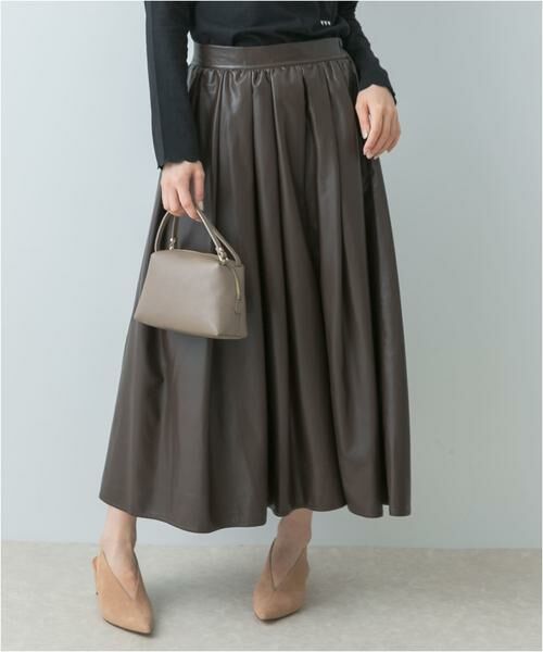 URBAN RESEARCH ROSSO / アーバンリサーチ ロッソ スカート | F by ROSSO　タックボリュームスカート | 詳細1