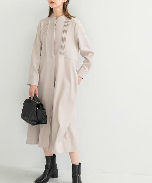 URBAN RESEARCH ROSSO/アーバンリサーチ ロッソ ピンタックストレートワンピース グレー系その他 FREE