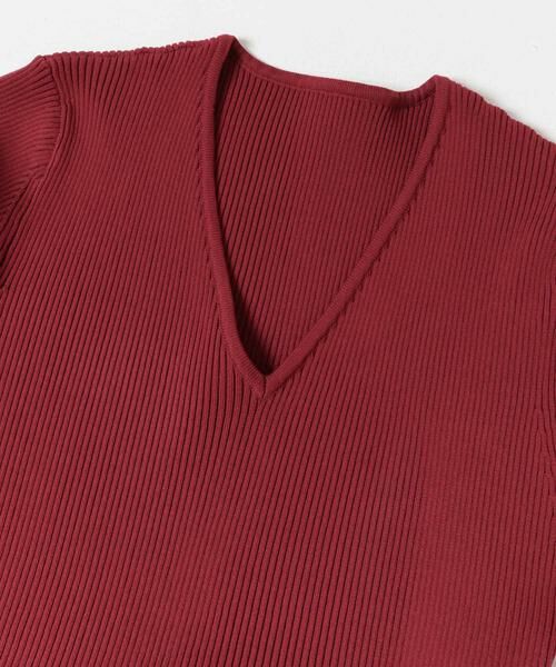 URBAN RESEARCH ROSSO / アーバンリサーチ ロッソ ワンピース | 『WEB/一部店舗限定』フォルムシルエットVネックリブワンピース | 詳細4