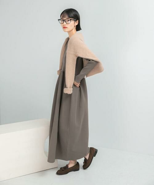 URBAN RESEARCH ROSSO / アーバンリサーチ ロッソ ワンピース | 『WEB/一部店舗限定』フォルムシルエットVネックリブワンピース | 詳細7
