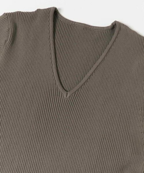 URBAN RESEARCH ROSSO / アーバンリサーチ ロッソ ワンピース | 『WEB/一部店舗限定』フォルムシルエットVネックリブワンピース | 詳細10