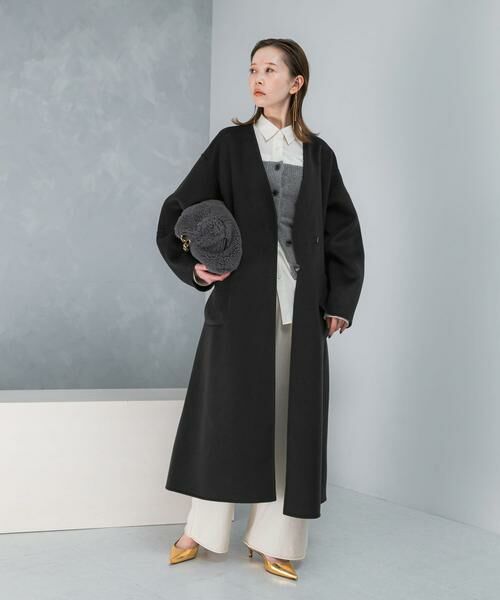 URBAN RESEARCH ROSSO / アーバンリサーチ ロッソ その他アウター | カラーレスリバーロングコート | 詳細4