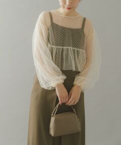 URBAN RESEARCH ROSSO / アーバンリサーチ ロッソ ドレス | ドットチュールブラウスSETドレス