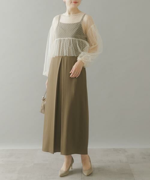 URBAN RESEARCH ROSSO / アーバンリサーチ ロッソ ドレス | ドットチュールブラウスSETドレス | 詳細2