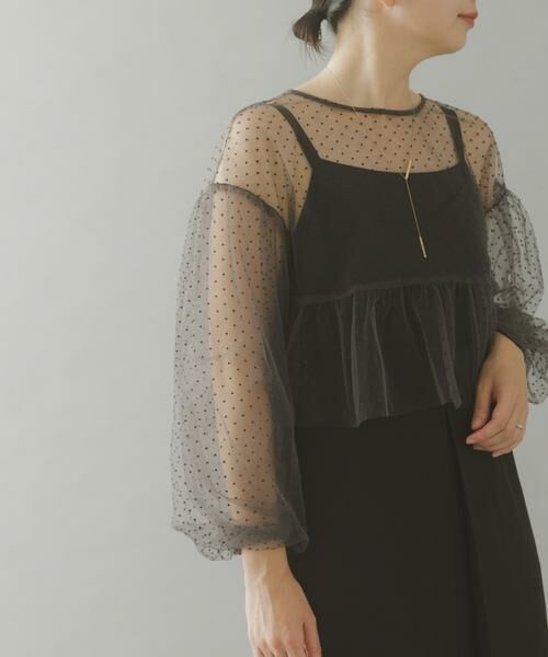 URBAN RESEARCH ROSSO / アーバンリサーチ ロッソ ドレス | ドットチュールブラウスSETドレス | 詳細10