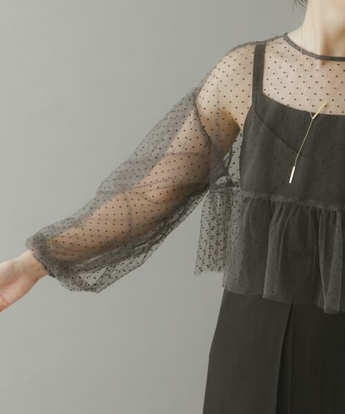 URBAN RESEARCH ROSSO / アーバンリサーチ ロッソ ドレス | ドットチュールブラウスSETドレス | 詳細16