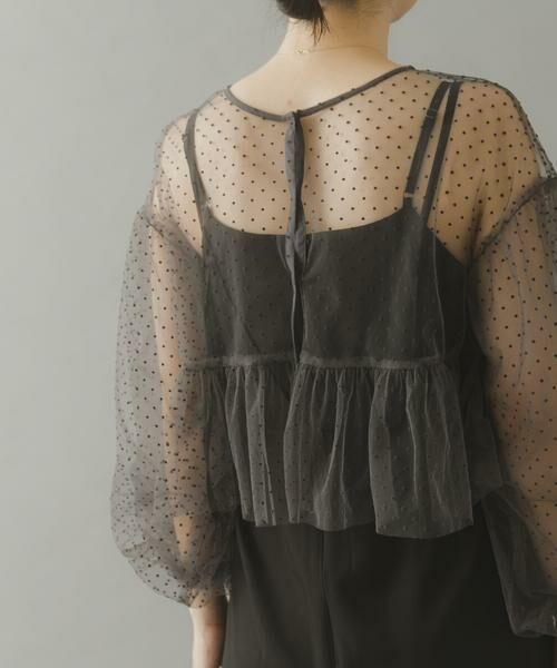 URBAN RESEARCH ROSSO / アーバンリサーチ ロッソ ドレス | ドットチュールブラウスSETドレス | 詳細18