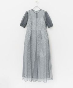 URBAN RESEARCH ROSSO / アーバンリサーチ ロッソ ドレス | kaene　プリントジャガード×チュールドレス