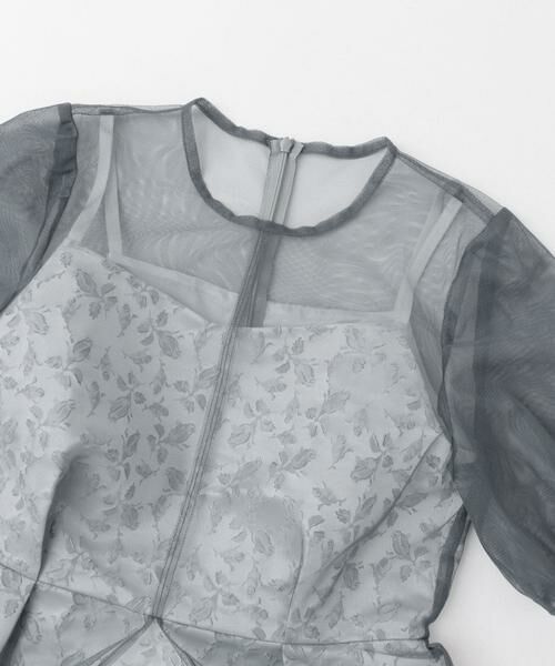 URBAN RESEARCH ROSSO / アーバンリサーチ ロッソ ドレス | kaene　プリントジャガード×チュールドレス | 詳細2