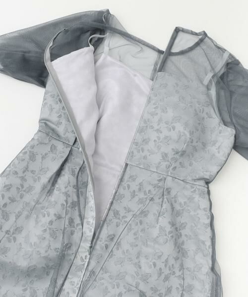 URBAN RESEARCH ROSSO / アーバンリサーチ ロッソ ドレス | kaene　プリントジャガード×チュールドレス | 詳細4