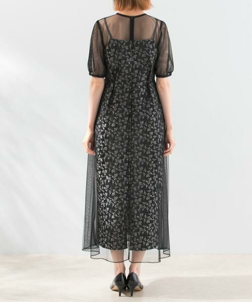 URBAN RESEARCH ROSSO / アーバンリサーチ ロッソ ドレス | kaene　プリントジャガード×チュールドレス | 詳細12