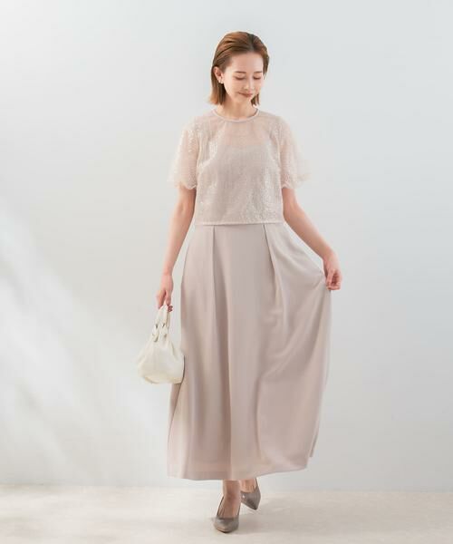 URBAN RESEARCH ROSSO / アーバンリサーチ ロッソ ドレス | 『別注』kaene×ROSSO　スパンコールブラウスセットドレス | 詳細4