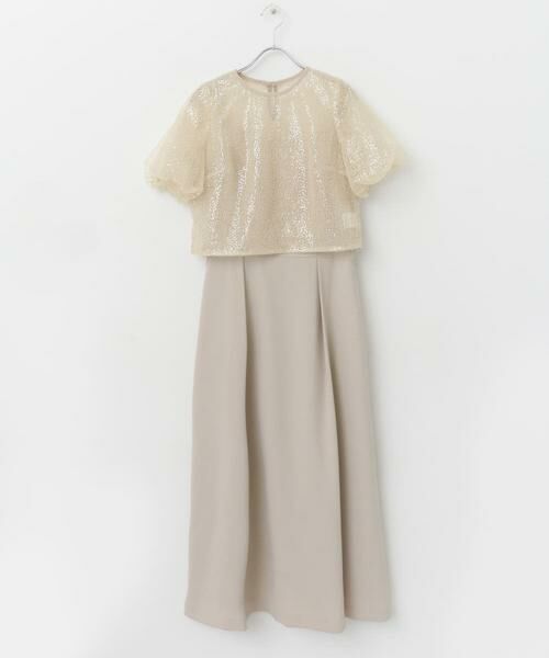 URBAN RESEARCH ROSSO / アーバンリサーチ ロッソ ドレス | 『別注』kaene×ROSSO　スパンコールブラウスセットドレス | 詳細9