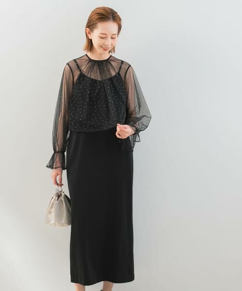 URBAN RESEARCH ROSSO / アーバンリサーチ ロッソ ドレス | 『別注』kaene×ROSSO　ラインストーンチュールセットドレス | 詳細13