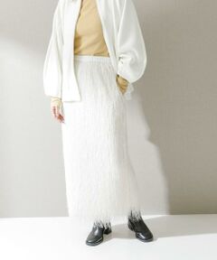 URBAN RESEARCH ROSSO / アーバンリサーチ ロッソ スカート | ELENDEEK　FRINGE STRAIGHT SKIRT