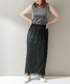 URBAN RESEARCH ROSSO / アーバンリサーチ ロッソ スカート | ELENDEEK　FRINGE STRAIGHT SKIRT