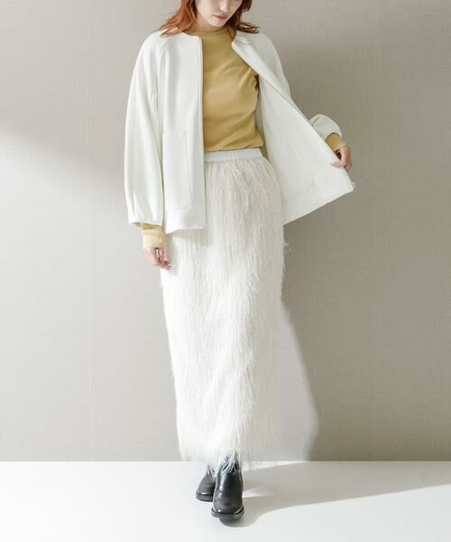 URBAN RESEARCH ROSSO / アーバンリサーチ ロッソ スカート | ELENDEEK　FRINGE STRAIGHT SKIRT | 詳細1