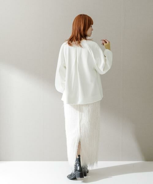 URBAN RESEARCH ROSSO / アーバンリサーチ ロッソ スカート | ELENDEEK　FRINGE STRAIGHT SKIRT | 詳細3