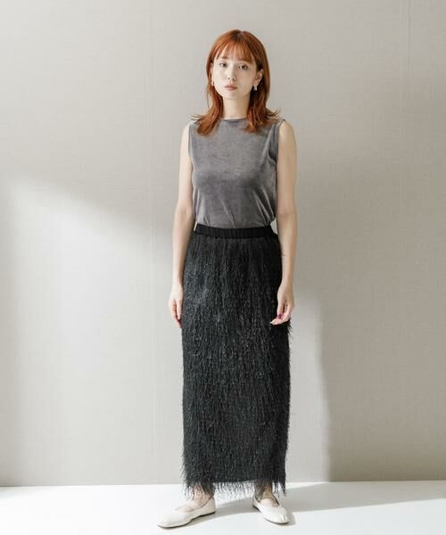 URBAN RESEARCH ROSSO / アーバンリサーチ ロッソ スカート | ELENDEEK　FRINGE STRAIGHT SKIRT | 詳細12