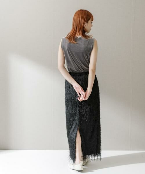 URBAN RESEARCH ROSSO / アーバンリサーチ ロッソ スカート | ELENDEEK　FRINGE STRAIGHT SKIRT | 詳細13