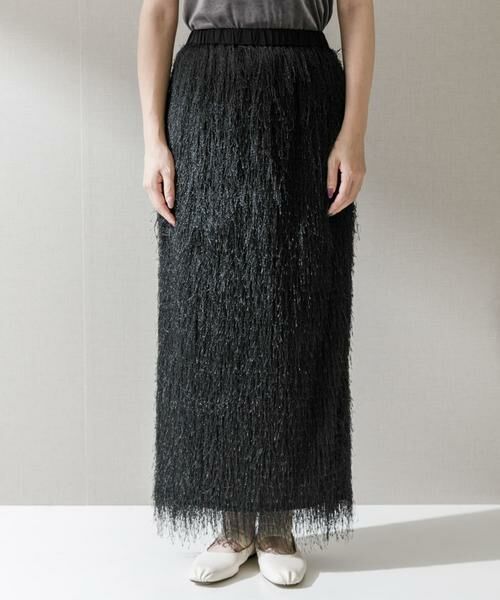 URBAN RESEARCH ROSSO / アーバンリサーチ ロッソ スカート | ELENDEEK　FRINGE STRAIGHT SKIRT | 詳細14
