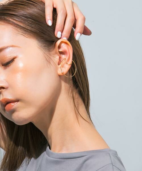 URBAN RESEARCH ROSSO / アーバンリサーチ ロッソ ピアス・イヤリング | Favorible　W line earcuff | 詳細2