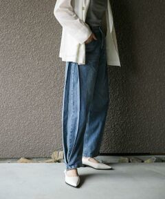 URBAN RESEARCH ROSSO / アーバンリサーチ ロッソ デニムパンツ | YENN　SIDE PLEATED DENIM PANTS
