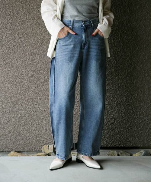 URBAN RESEARCH ROSSO / アーバンリサーチ ロッソ デニムパンツ | YENN　SIDE PLEATED DENIM PANTS | 詳細1