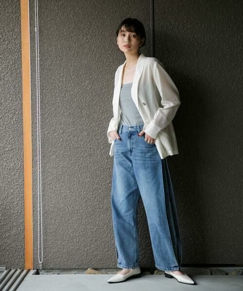 URBAN RESEARCH ROSSO / アーバンリサーチ ロッソ デニムパンツ | YENN　SIDE PLEATED DENIM PANTS | 詳細3