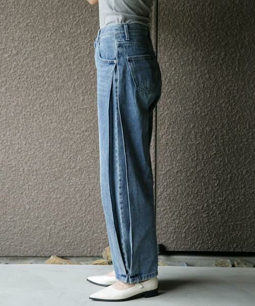 URBAN RESEARCH ROSSO / アーバンリサーチ ロッソ デニムパンツ | YENN　SIDE PLEATED DENIM PANTS | 詳細6