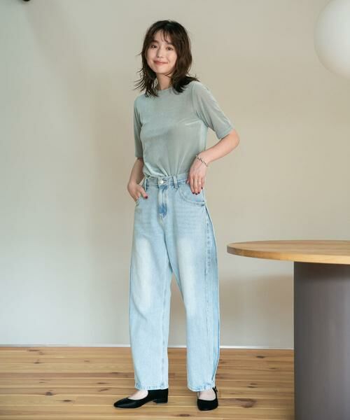 URBAN RESEARCH ROSSO / アーバンリサーチ ロッソ デニムパンツ | YENN　SIDE PLEATED DENIM PANTS | 詳細23