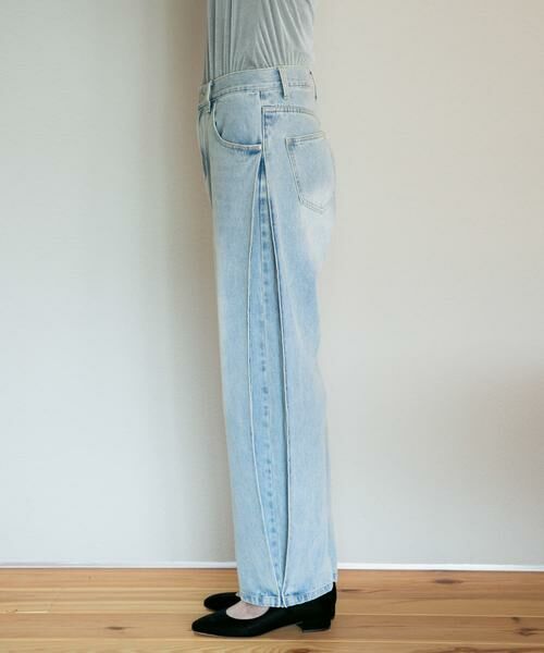 URBAN RESEARCH ROSSO / アーバンリサーチ ロッソ デニムパンツ | YENN　SIDE PLEATED DENIM PANTS | 詳細27