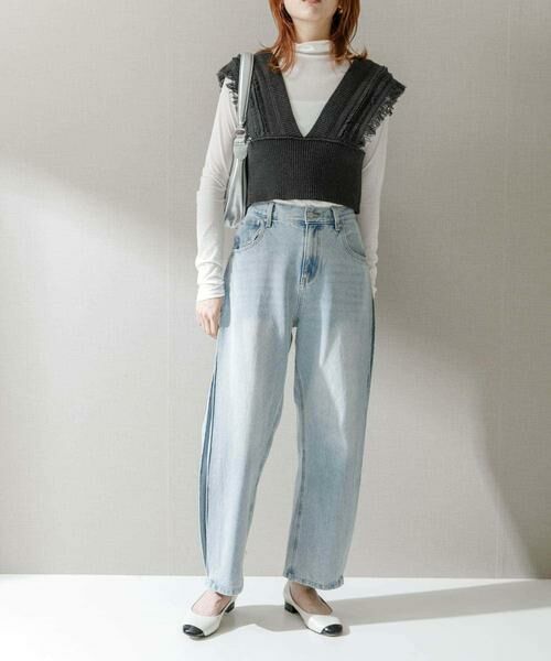 URBAN RESEARCH ROSSO / アーバンリサーチ ロッソ デニムパンツ | YENN　SIDE PLEATED DENIM PANTS | 詳細15