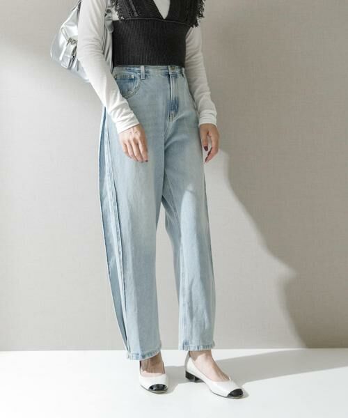 URBAN RESEARCH ROSSO / アーバンリサーチ ロッソ デニムパンツ | YENN　SIDE PLEATED DENIM PANTS | 詳細16