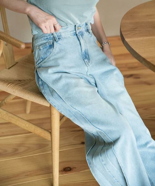 URBAN RESEARCH ROSSO / アーバンリサーチ ロッソ デニムパンツ | YENN　SIDE PLEATED DENIM PANTS | 詳細18