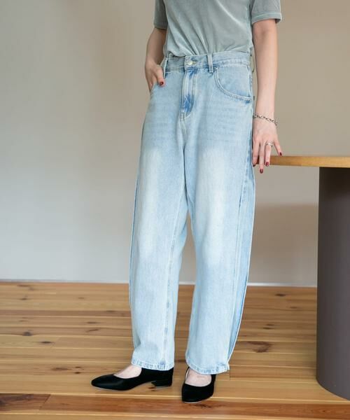 URBAN RESEARCH ROSSO / アーバンリサーチ ロッソ デニムパンツ | YENN　SIDE PLEATED DENIM PANTS | 詳細21