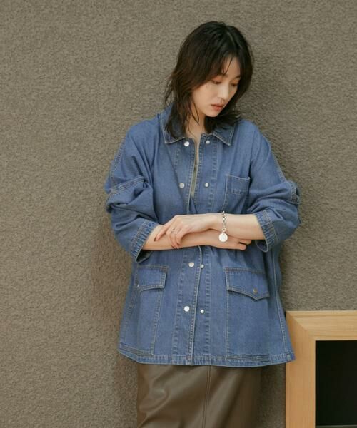 URBAN RESEARCH ROSSO / アーバンリサーチ ロッソ Gジャン・デニムジャケット | YENN　LT DENIM COAT | 詳細5