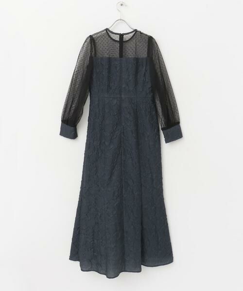 URBAN RESEARCH ROSSO / アーバンリサーチ ロッソ ドレス | kaene　エンボスフラワードットミックスドレス | 詳細2