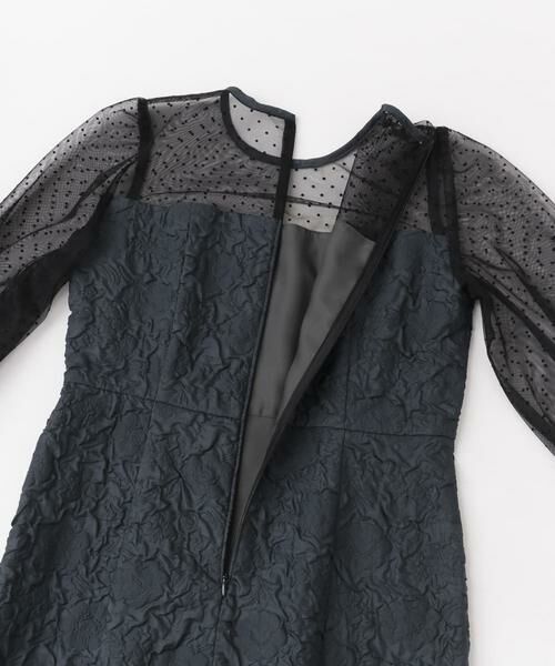 URBAN RESEARCH ROSSO / アーバンリサーチ ロッソ ドレス | kaene　エンボスフラワードットミックスドレス | 詳細3